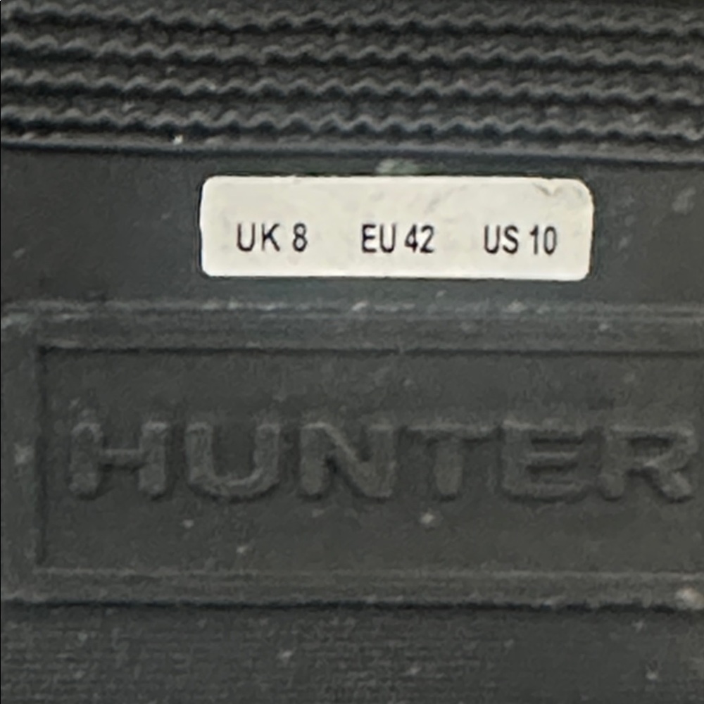 HUNTER Women’s Original Waterproof Matte Black Rain Boot Side Buckle Size 10 - Picture 13 of 15